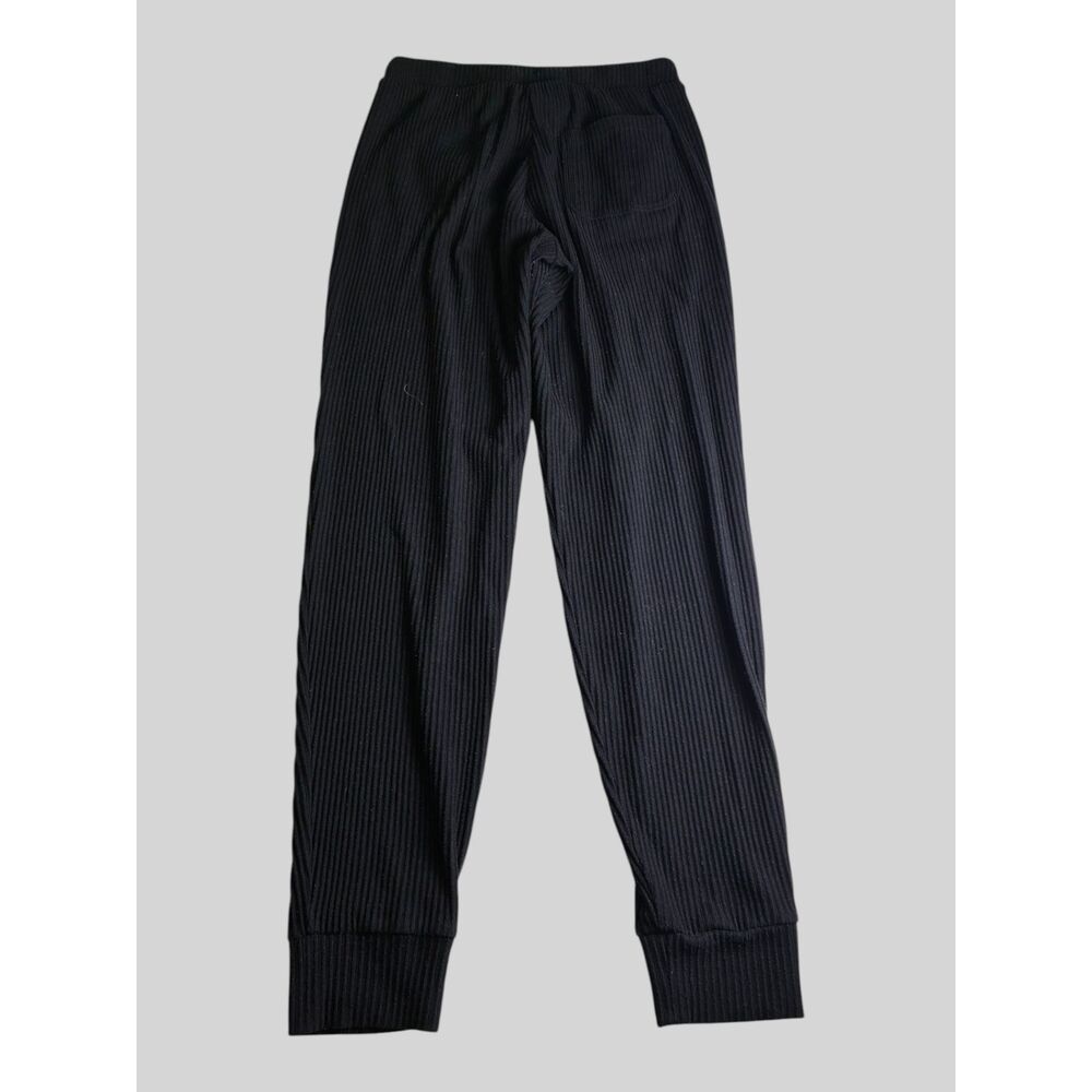 Alo Yoga Muse Ribbed Jogger Pants Women's Small Black